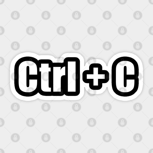 Funny Ctrl C Copy Sticker by adik